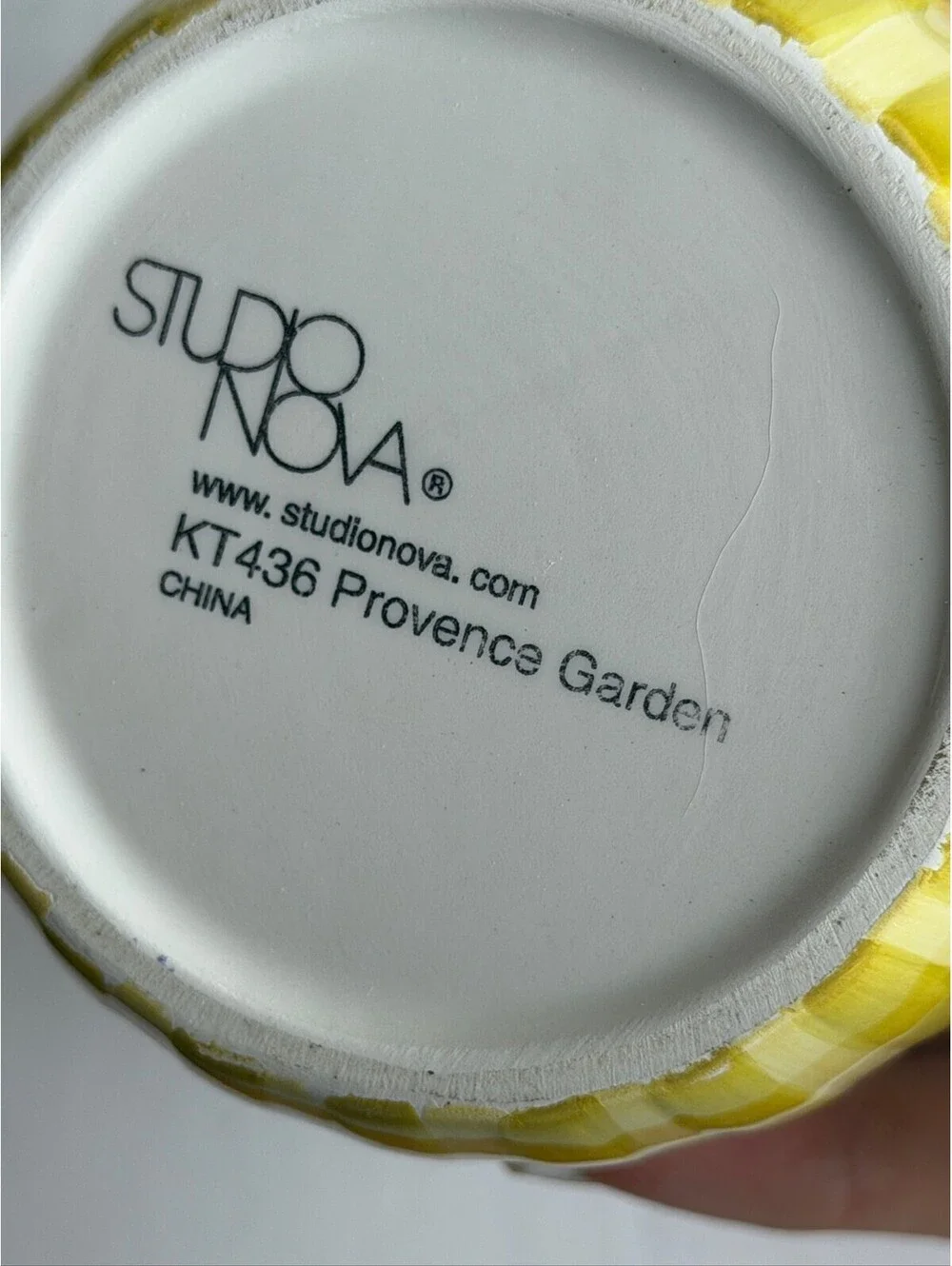 Studio Nova Provence Garden Creamer & Sugar Bowl Set KT436 Yellow Fruit S-7
